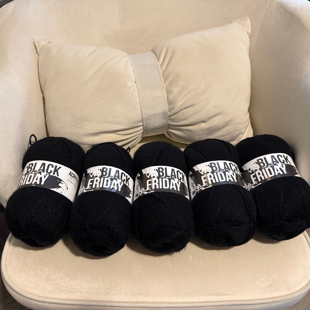 Calvin Klein Black Yarn Skeins